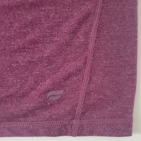 Fabletics Men's Restoreknit Burgundy Long Sleeve Henley Pullover Tee - Picture 12 of 15